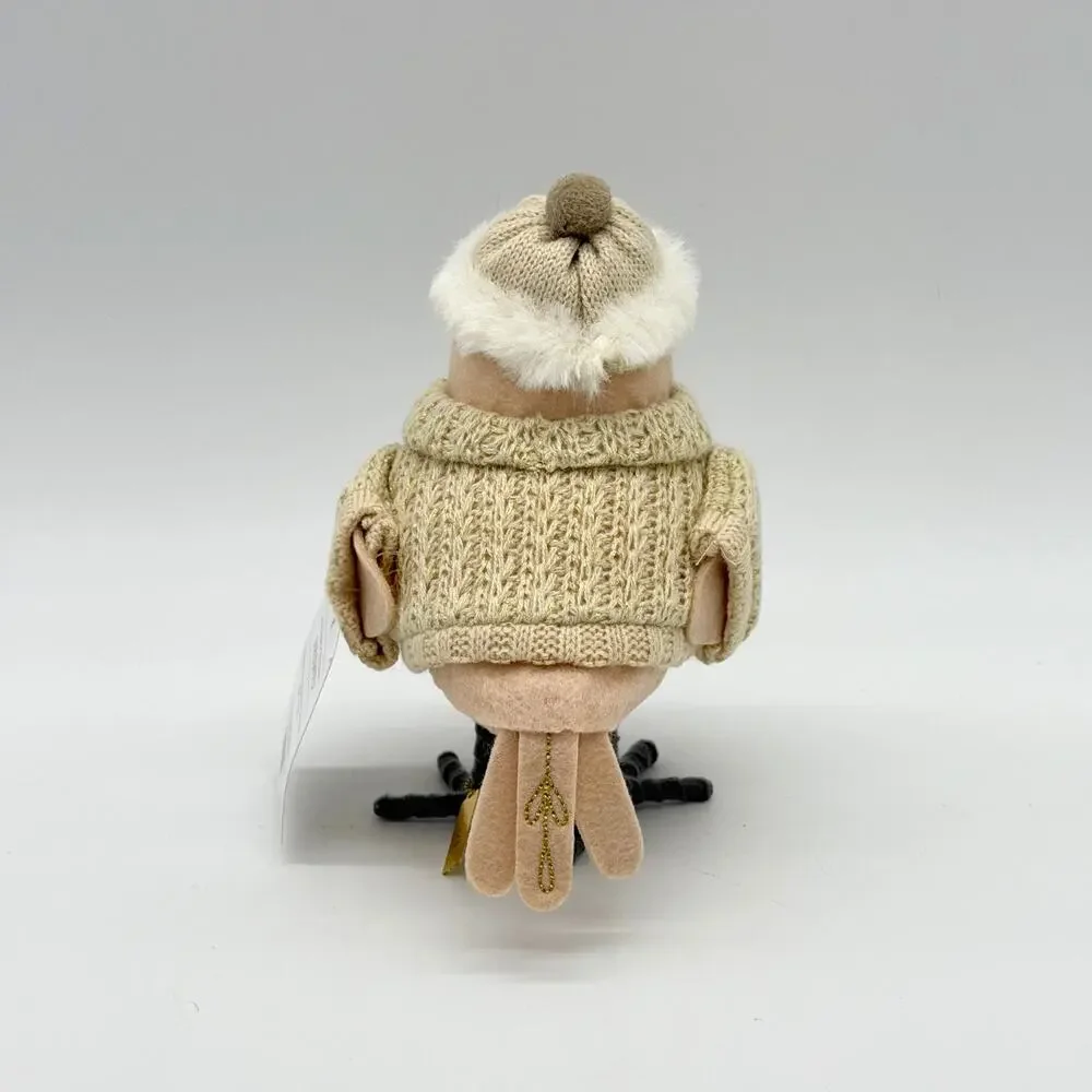 Target Wondershop Bird UBUNTU Christmas Holiday Winter 2024 Cream Hat Sweater